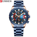 Men's Watch Six Hand Watch Quartz Watch Steel Band Calendar Men's Watch