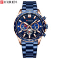 Men's Watch Calendar Watch Steel Band Watch Six Hands Multifunctional Quartz Watch